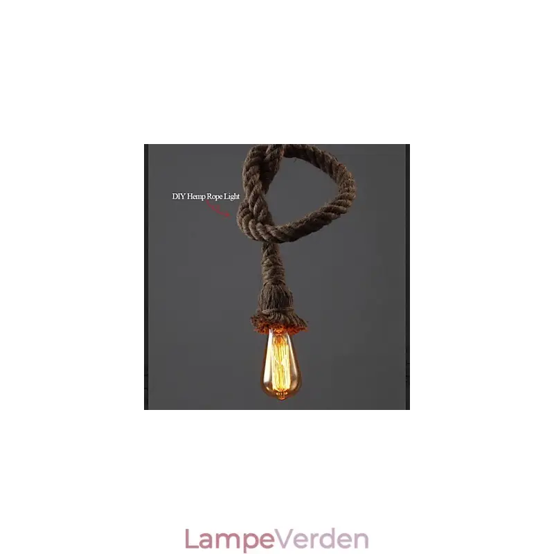 1 Light DIY Art Hemp Rope Light Creative Hemp Rope Droplight - Spar mere