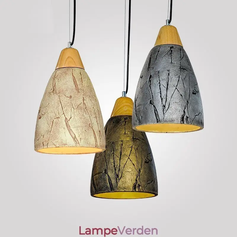 1 lys cement moderne moderne pendel loftslampe - Sikker betaling
